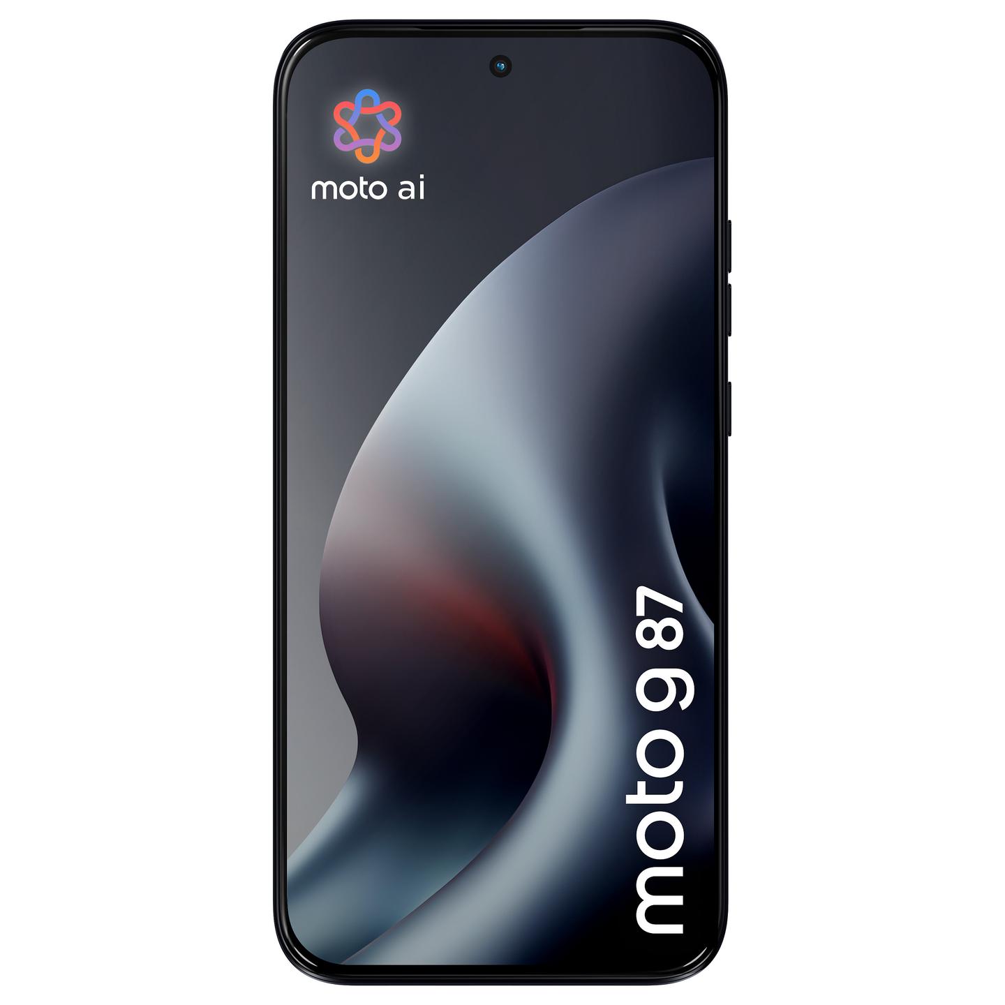 Telefon i Mençur Motorola moto g87 / 6.78" Extreme AMOLED / 120 Hz / Dimensity 6400 / 12 GB RAM / 256 GB / 5G / Dual SIM / 200 MP - Gri e errët - 3