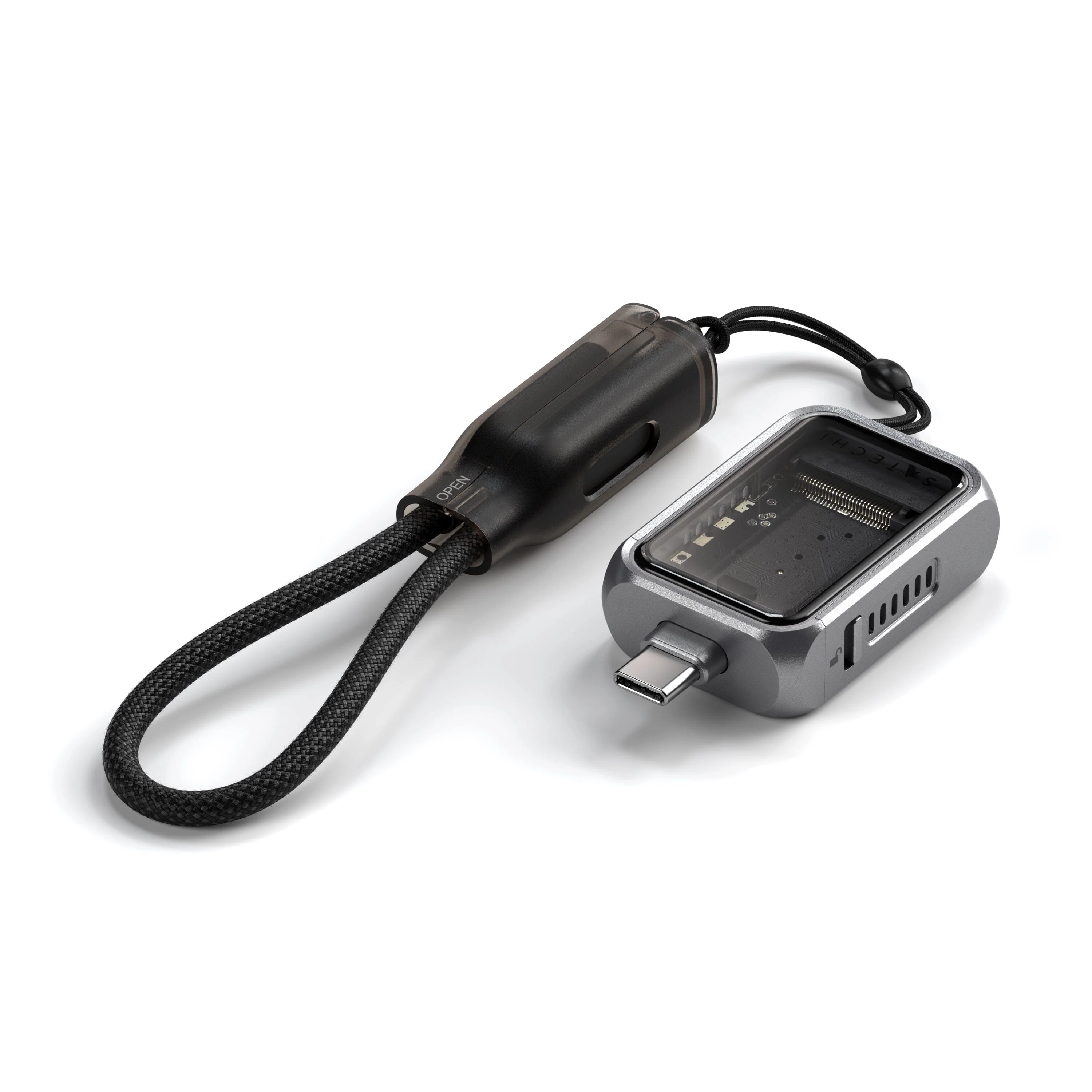 Këllëf për Disqe NVMe Satechi Mini / M.2 2230 / NVMe / USB-C 3.2 Gen 2 / 10 Gbps - Hiri Hapësinor - 3
