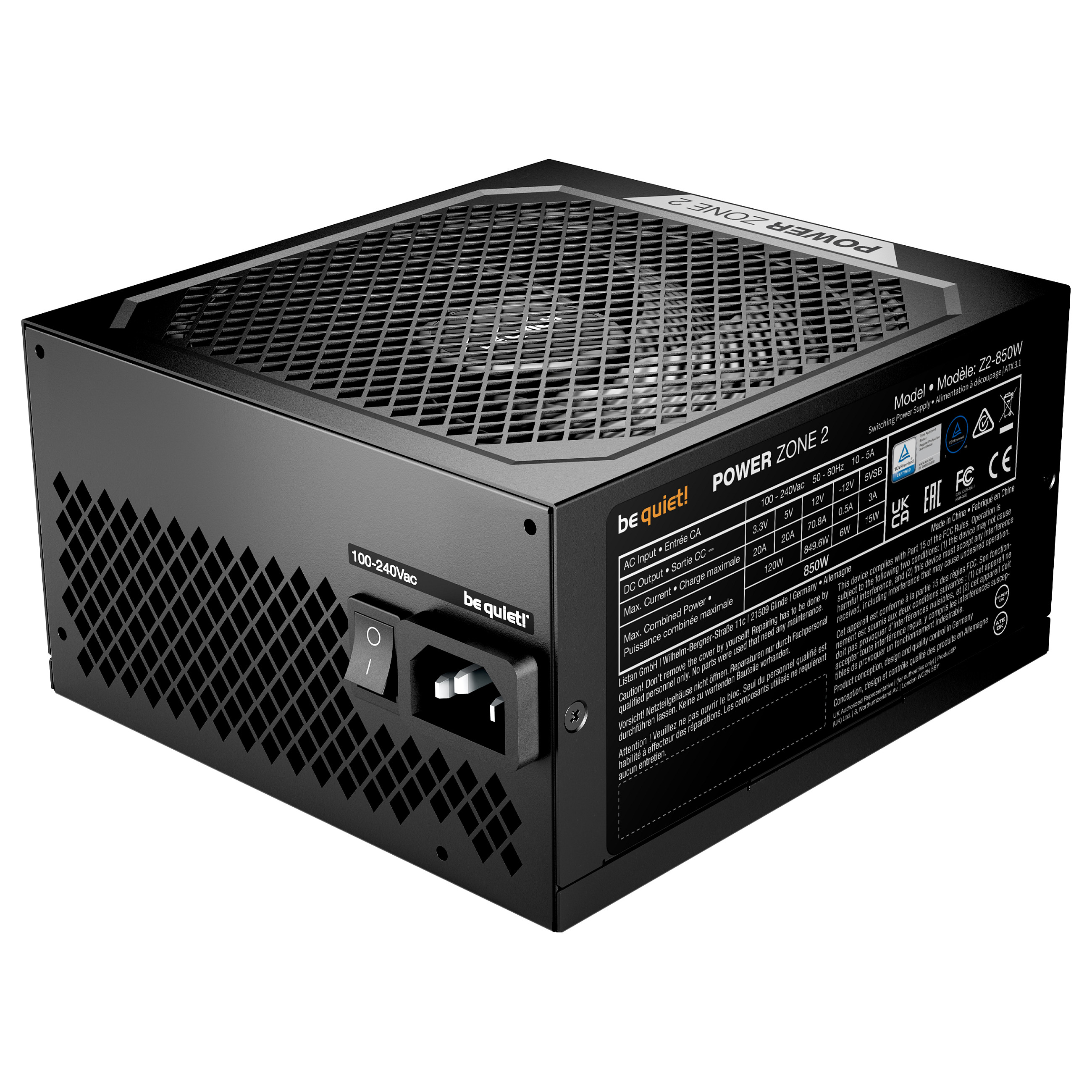 Furnizues Energjie PSU 850W be quiet! Power Zone 2 - 3