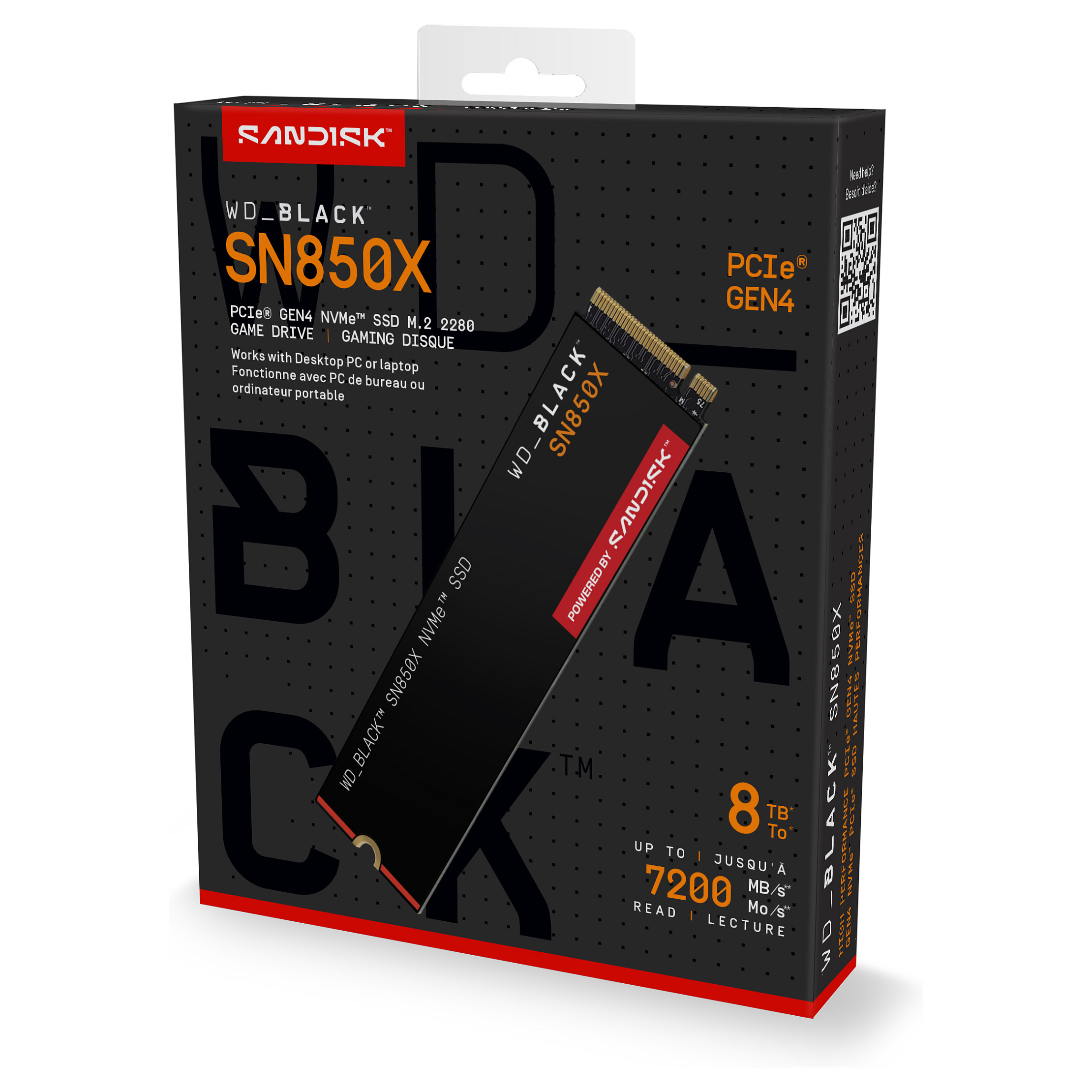 SSD M.2 8TB WD Black SN850X NVMe PCIe 4.0 x 4 - 7