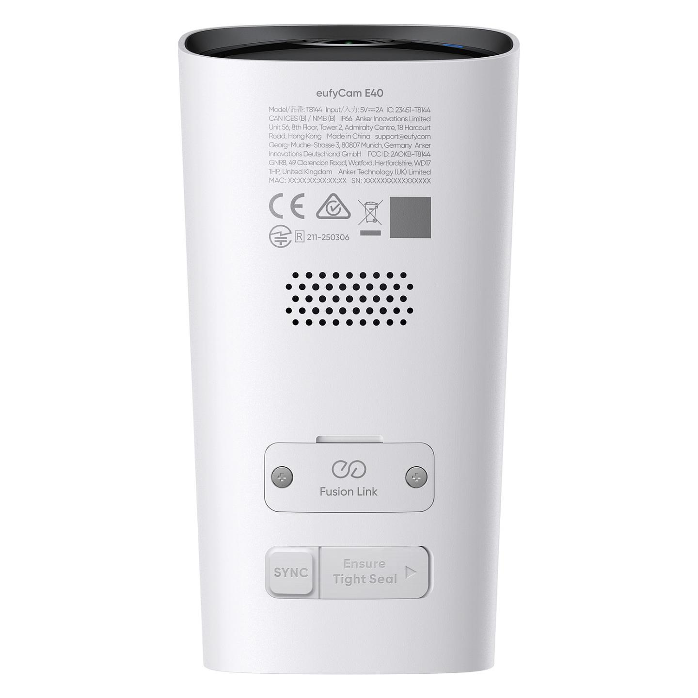Kamerë Sigurie IP CCTV Eufy eufyCam E40 2-Cam Kit + HomeBase S280, 2K, 130°, IR, Wired & Wireless - Zezë/Bardhë - 2