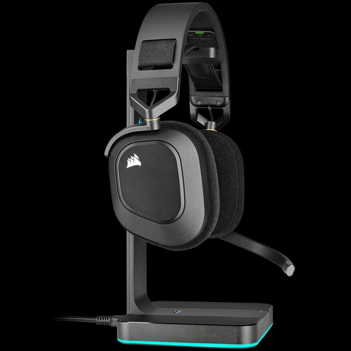 Kufje Gaming Corsair HS80 Wireless / CA-9011235-EU / Pa Kabllo / Wireless + USB / Dolby Atmos - Zezë - 4