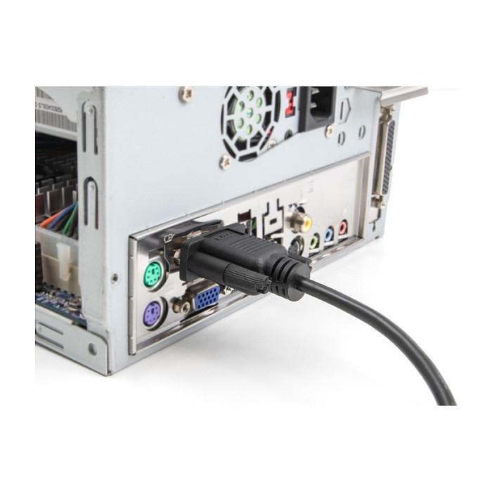 Kabllo Serial DeLOCK 87833 / RS-232 D-Sub9 Male në D-Sub9 Female / 1:1 / 1 m - Zezë - 2