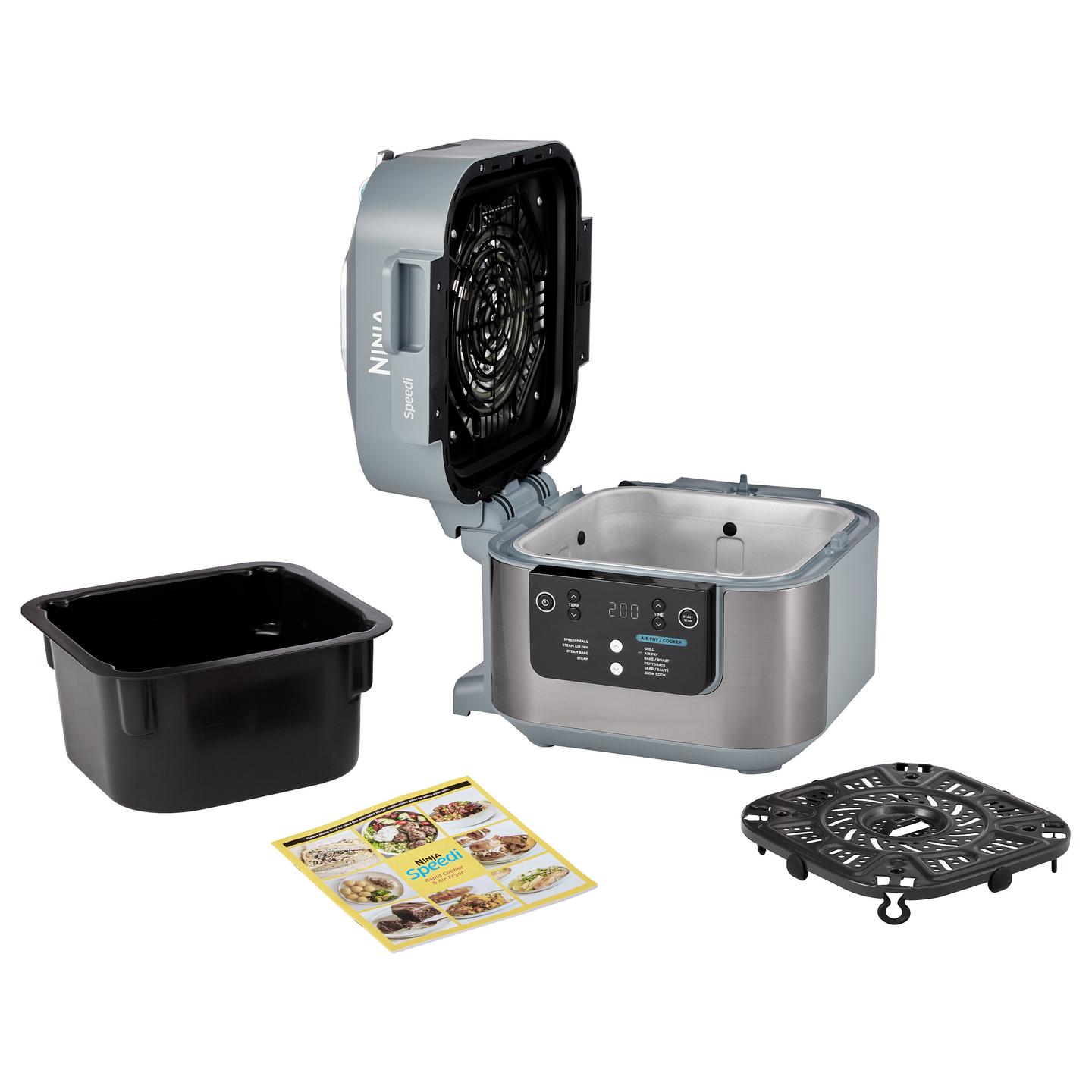 Fryer Ninja Speedi ON400EU, 5.7L, 1760W, 10 Funksione, Gatim me Avull, Air Fry, Grill - Gri - 7