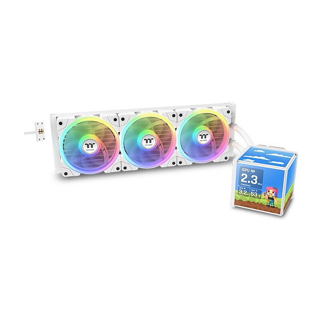 Ftohës për Procesor Thermaltake MINECUBE 360 Ultra AIO / ARGB / Fan – Bardhë - 1