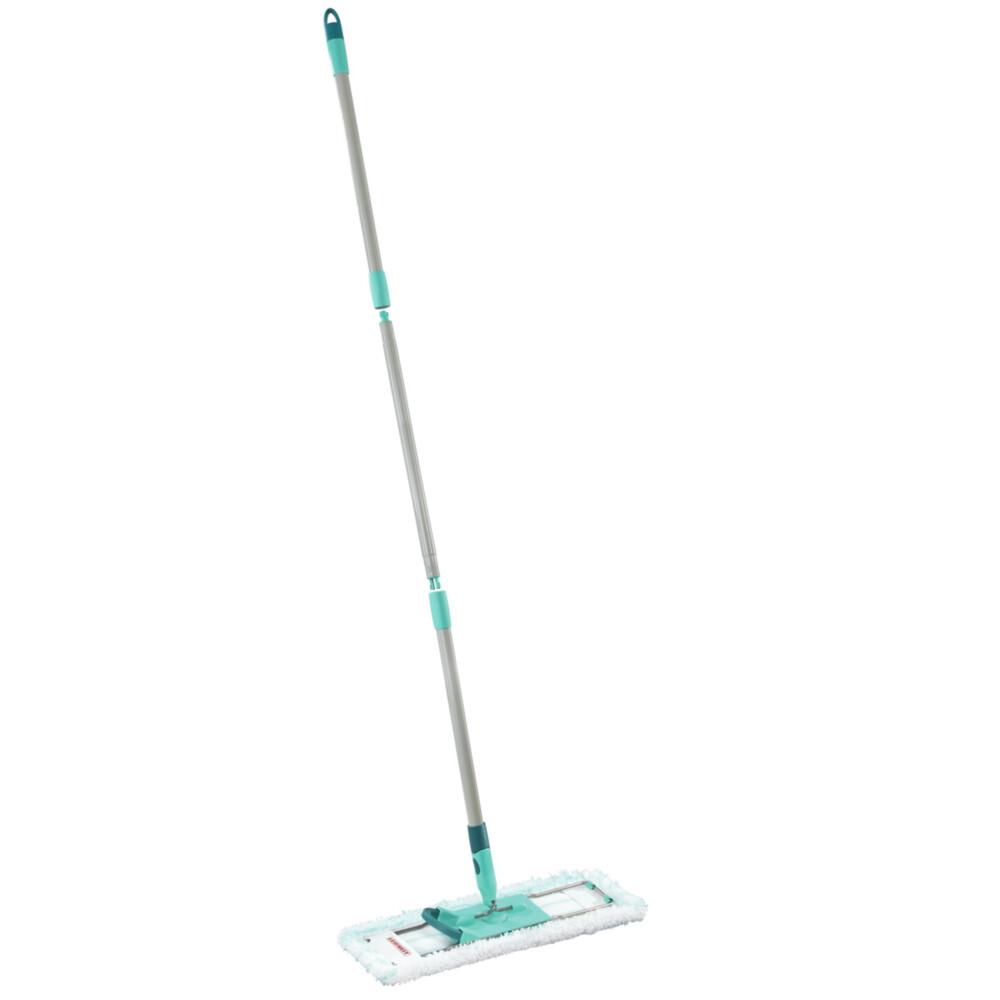 Pastrues Dysheme LEIFHEIT Profi XL micro duo + Duster Static / Mop 2 në 1 / 42 cm / Mikrofibër / Pastrim i Lagësht & i Thatë - Bardhë/Gjelbër