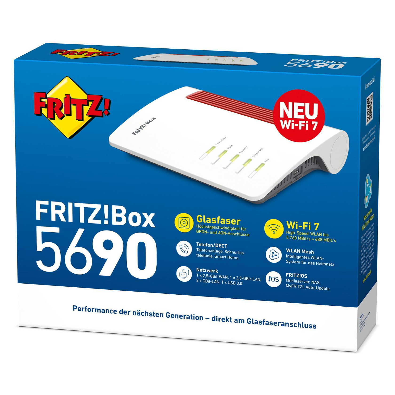 Ruter FRITZ!Box 5690 / Fibre Optic & Wi-Fi 7 - 8