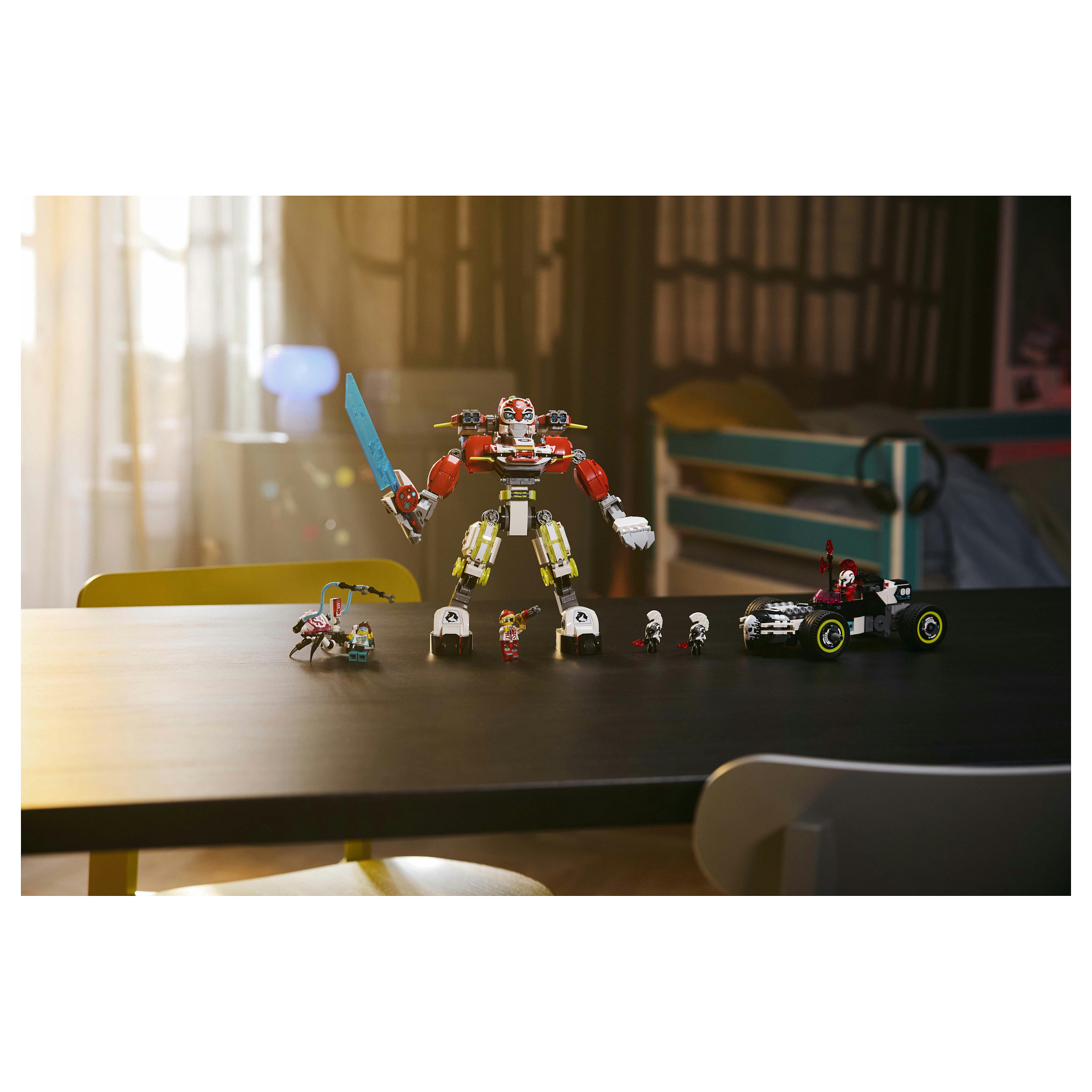 LEGO 71497 DREAMZzz Cooper's Tiger Mech & Zero's Hot Rod Car - 15