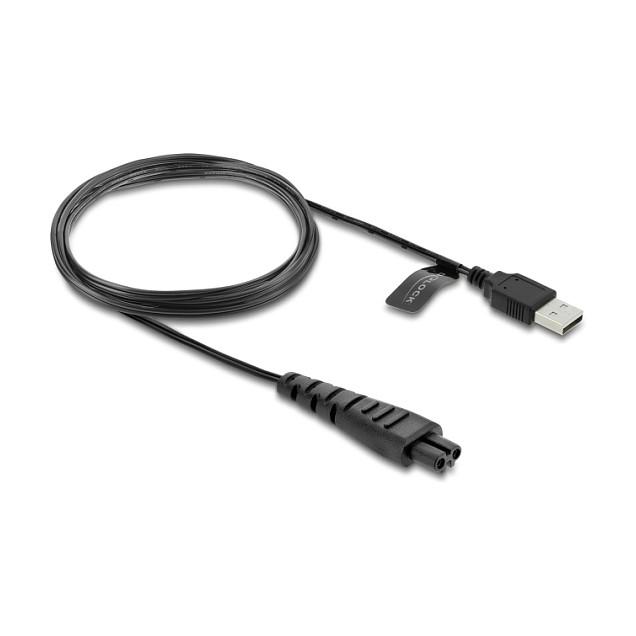 Kabllo karikimi USB për makinë e rrojës DeLOCK 90985 / USB-A / 2-Pin / 1.2 m / 5 V – Zezë - 1
