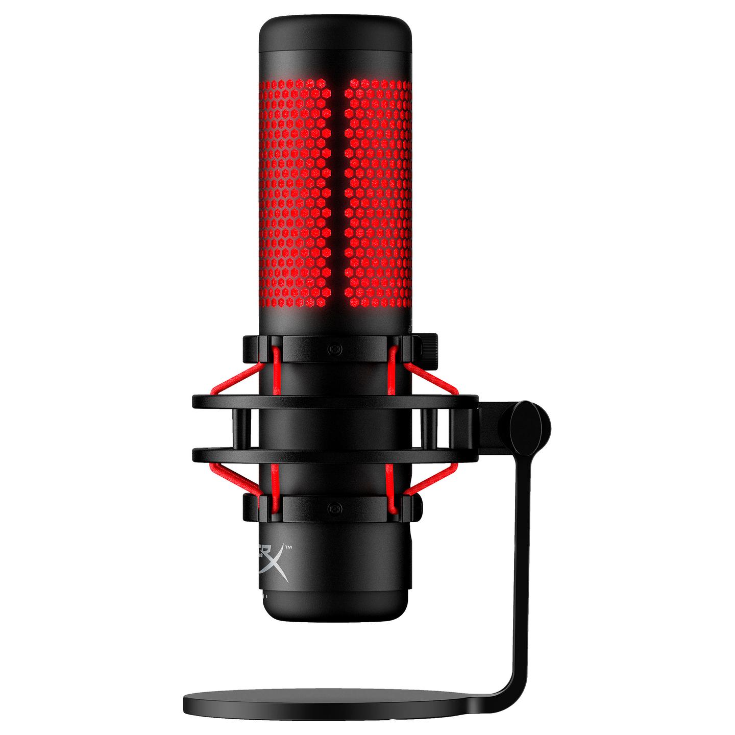 Mikrofon Gaming HyperX QuadCast, USB, 4 Pattern, 20Hz–20kHz, Red Lighting - Zezë - 2