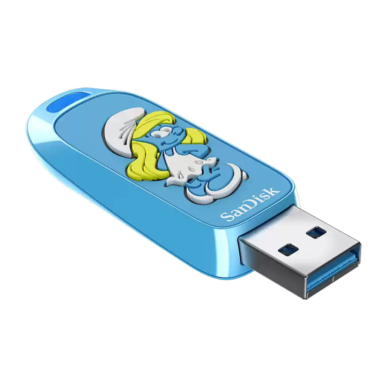 USB Flash Drive SanDisk Smurfs Smurfette Edition / SDCZIS-256G-G46 / 256GB / USB 3.2 Gen 1 / 130MB/s - Blu - 2