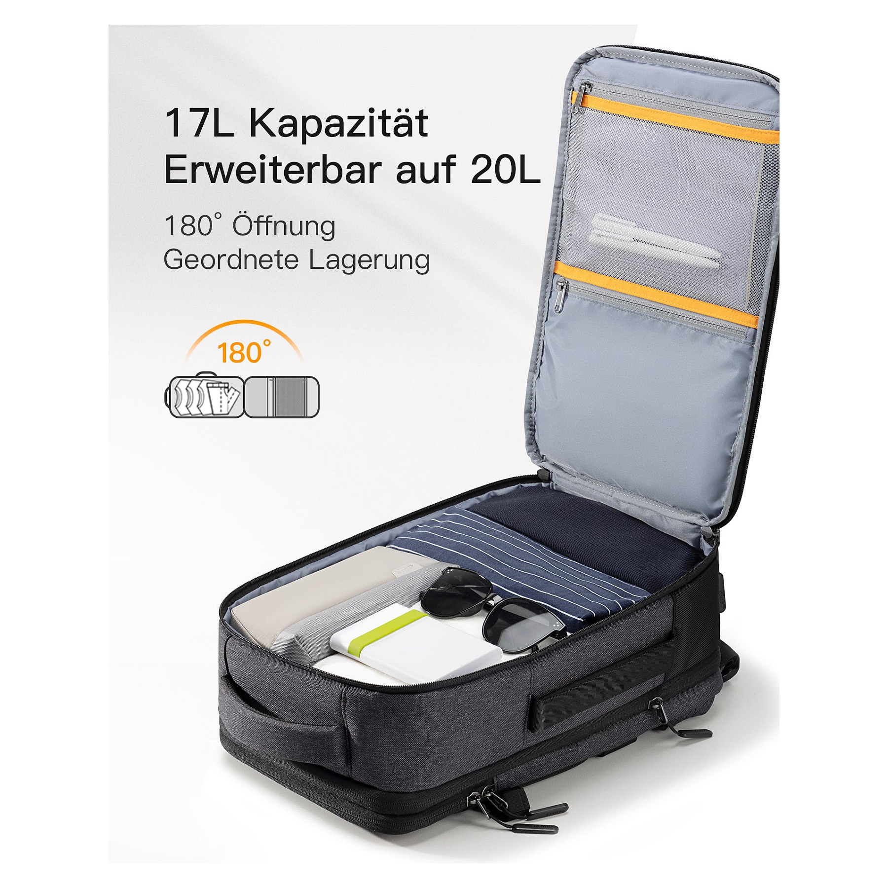 Çantë Inateck BP03006 / 14" / 20L / Expandable / Water-Resistant - Zezë - 5