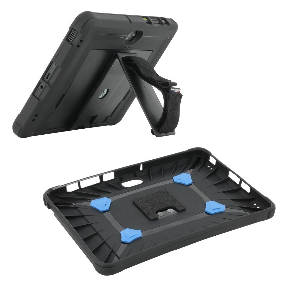 Mbrojtëse për Tablet Mobilis PROTECH / Samsung Galaxy Tab Active5 Pro / Kickstand / Rrip 360° - Zezë