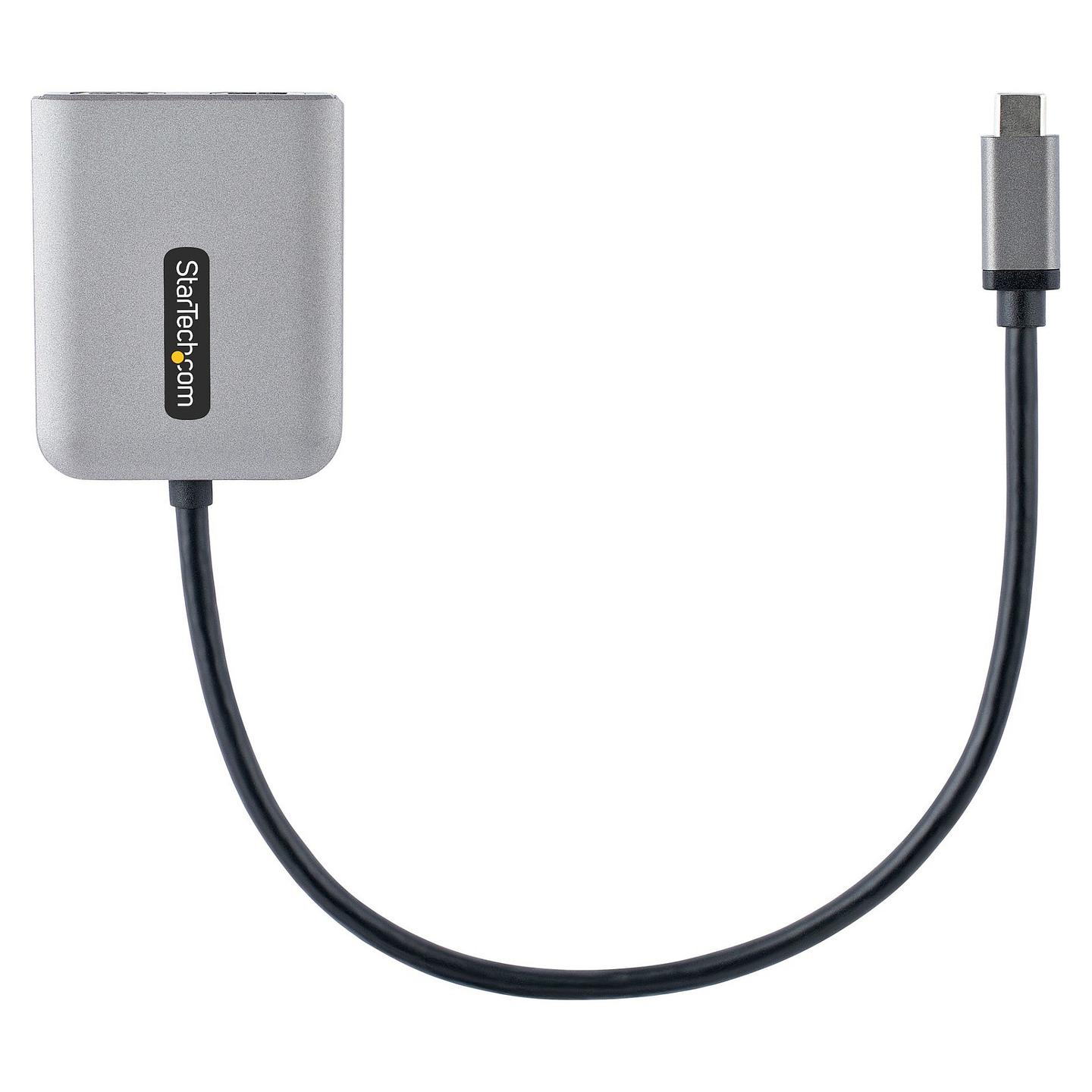 Adapter Grafik StarTech.com MST14CD122HD, USB-C në 2x HDMI, 4K 60Hz, MST, HDR, kabllo 30cm - Gri/Zezë - 5