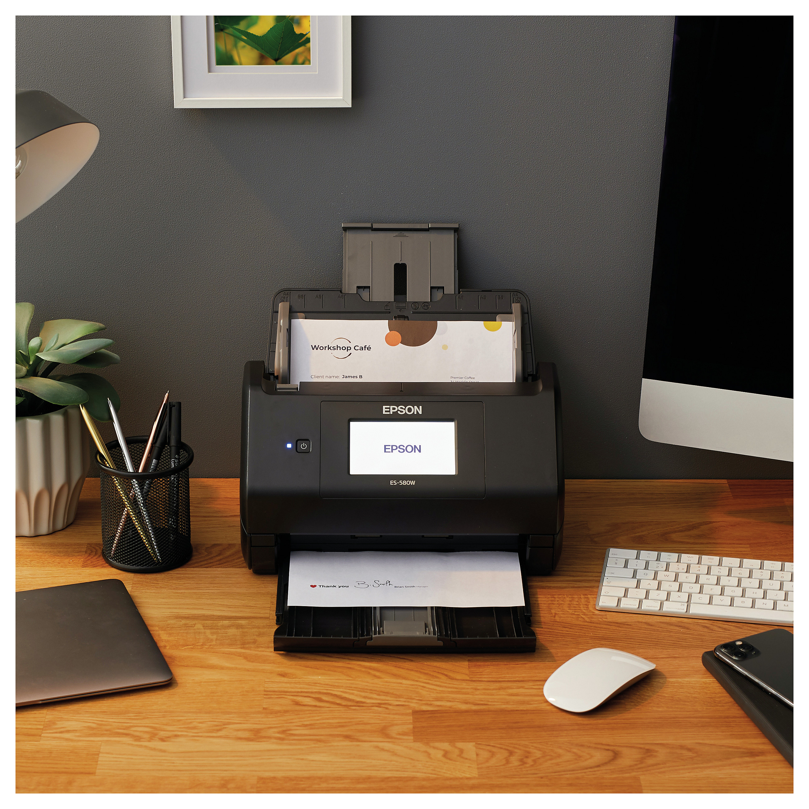 Skaner Dokumentesh Epson WorkForce ES‑580W / DIN A4 / 35ppm - Zezë - 17