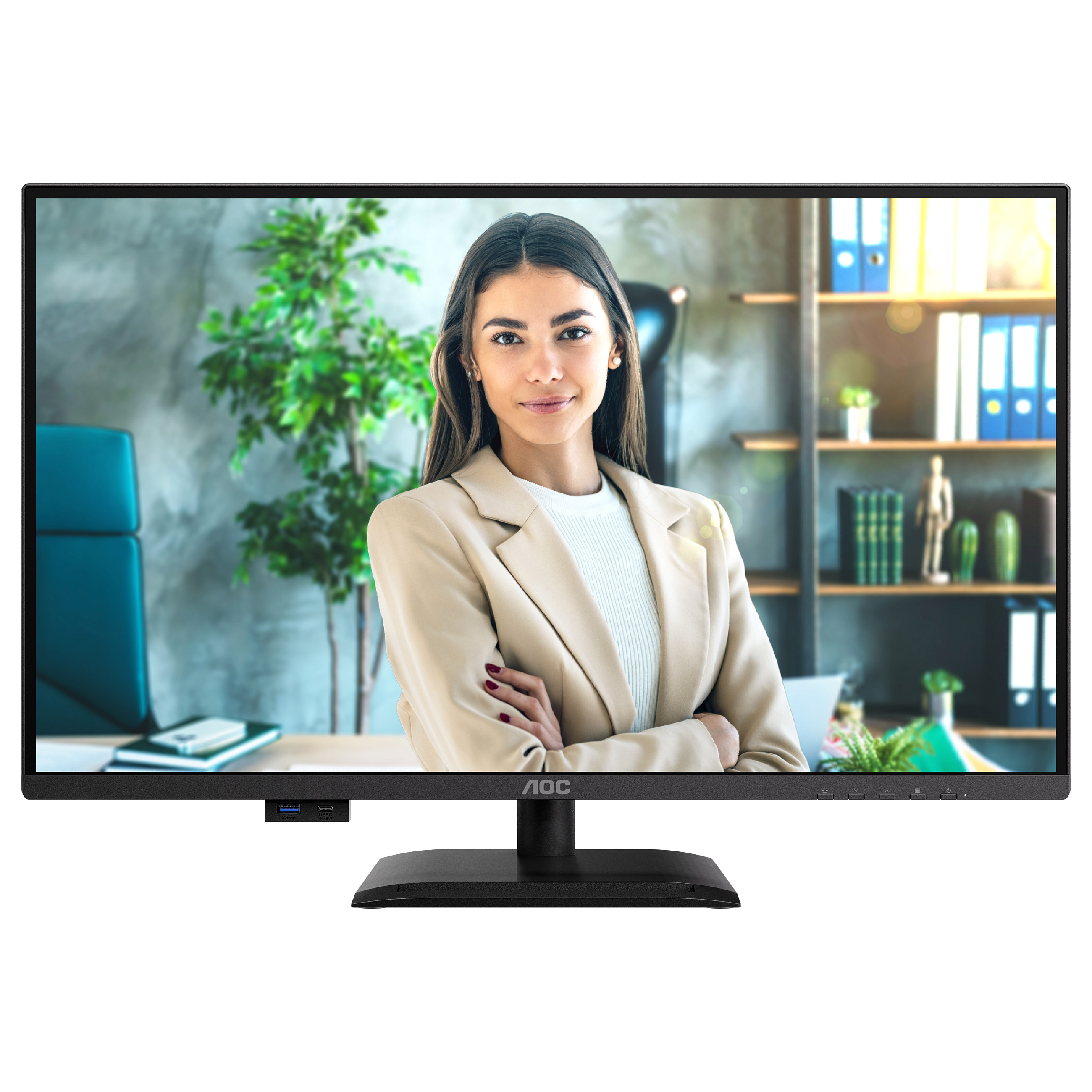 Monitor AOC Q27P4U / 27" / Wide Quad HD IPS / 120 Hz / 4ms / USB + USB-C + HDMI + DP - Zezë - 20