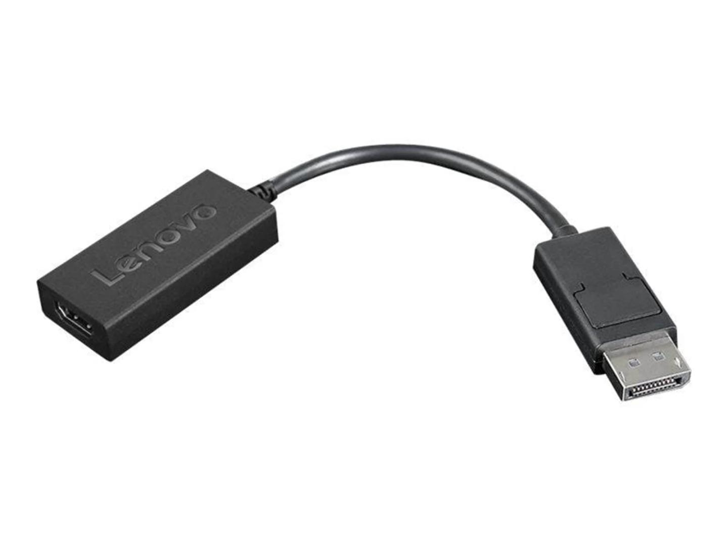 Adapter DisplayPort në HDMI Lenovo 4X90R61023, HDMI 2.0b, 4K 60Hz, 22.5cm - Zezë