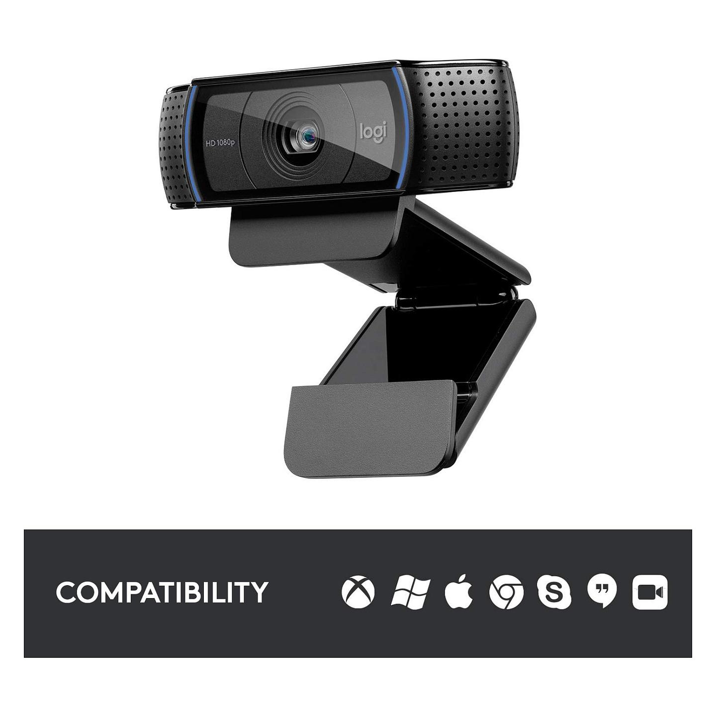Webcam Logitech C920 HD Pro / Full HD 1080p / 78° / Autofokus / 2 Mikrofona / USB 2.0 - Zezë - 4