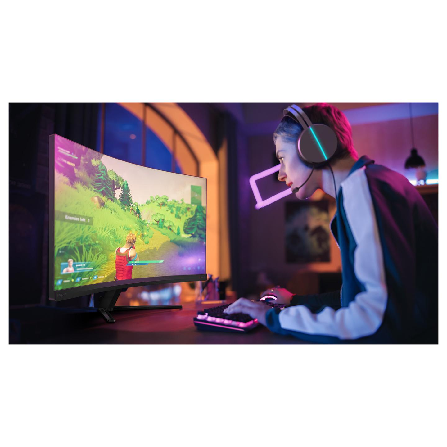 Monitor Gaming Philips Evnia 32M2C3500L/00 / 31.5″ / QHD Fast VA Curved / 180 Hz / 0.5 ms / DisplayPort + HDMI - Zezë - 9