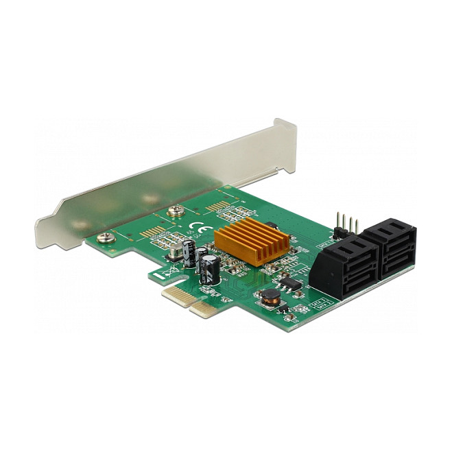 Aksesor për Disqe DeLOCK 90382 / 4x SATA 6Gb/s / PCIe 2.0 x1 / Low Profile - 3