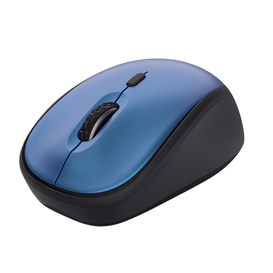 Maus pa kabllo Trust Yvi+ / Silent / 800-1600 DPI / 4 Butona - Blu - 2