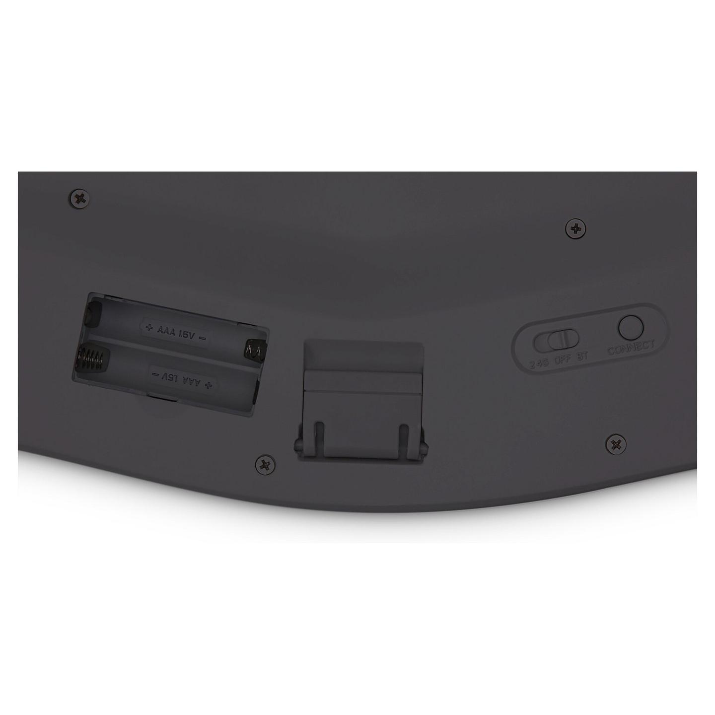 Tastierë pa kabllo Kensington Pro Fit Ergo / QWERTZ (DE) / Full-Size / Ergonomike / 2.4 GHz + Bluetooth / USB Receiver / Mbështetëse për Dore – Zezë - 5