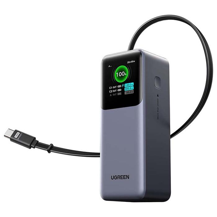 Power Bank UGREEN Nexode PB726 / 20000mAh / 2x USB-C + USB-A / 165W / USB-C Kabllo 65 cm – Hiri