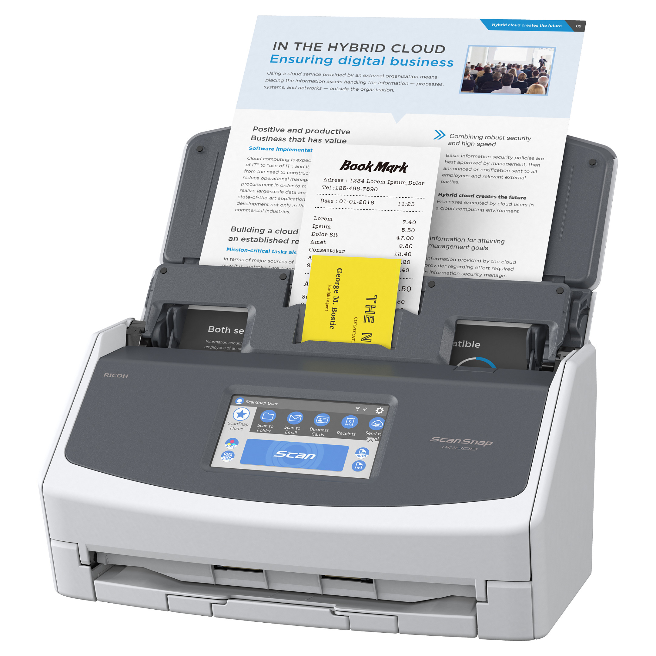 Fujitsu ScanSnap iX-1600 Dokumentenscanner 40S./Min. USB3.2 WLAN - 6