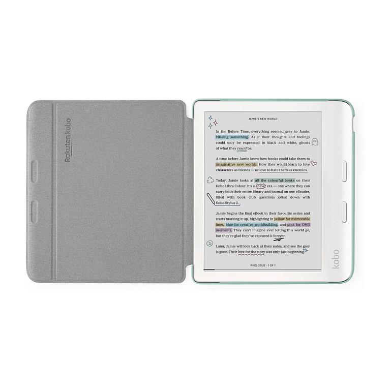 Case për E-book Rakuten Kobo Basic SleepCover, Libra Colour, 7", Funksion Auto Sleep – Gjelbër - 3