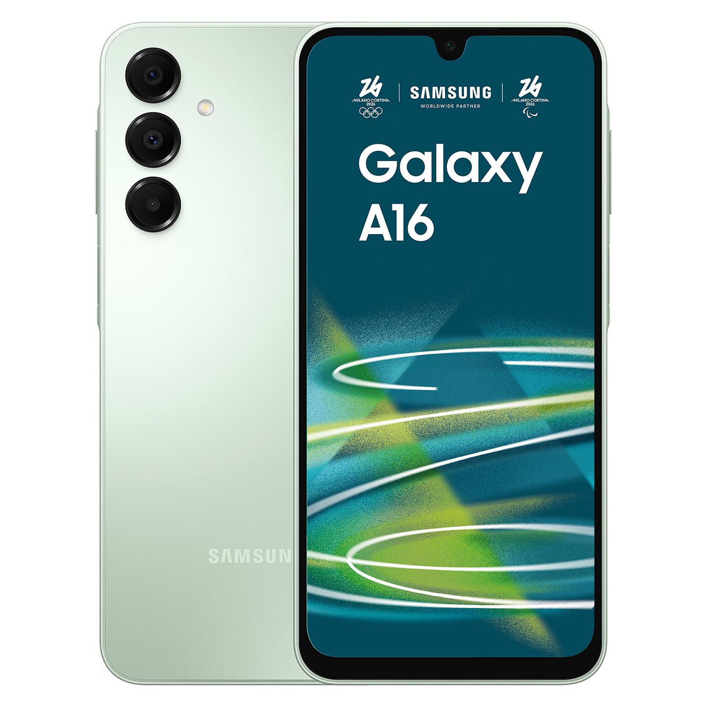 Telefon Samsung Galaxy A16, 6.7", Super AMOLED, 90Hz, 4GB, 128GB, MediaTek Helio G99, Dual SIM, 4G - Gjelbër