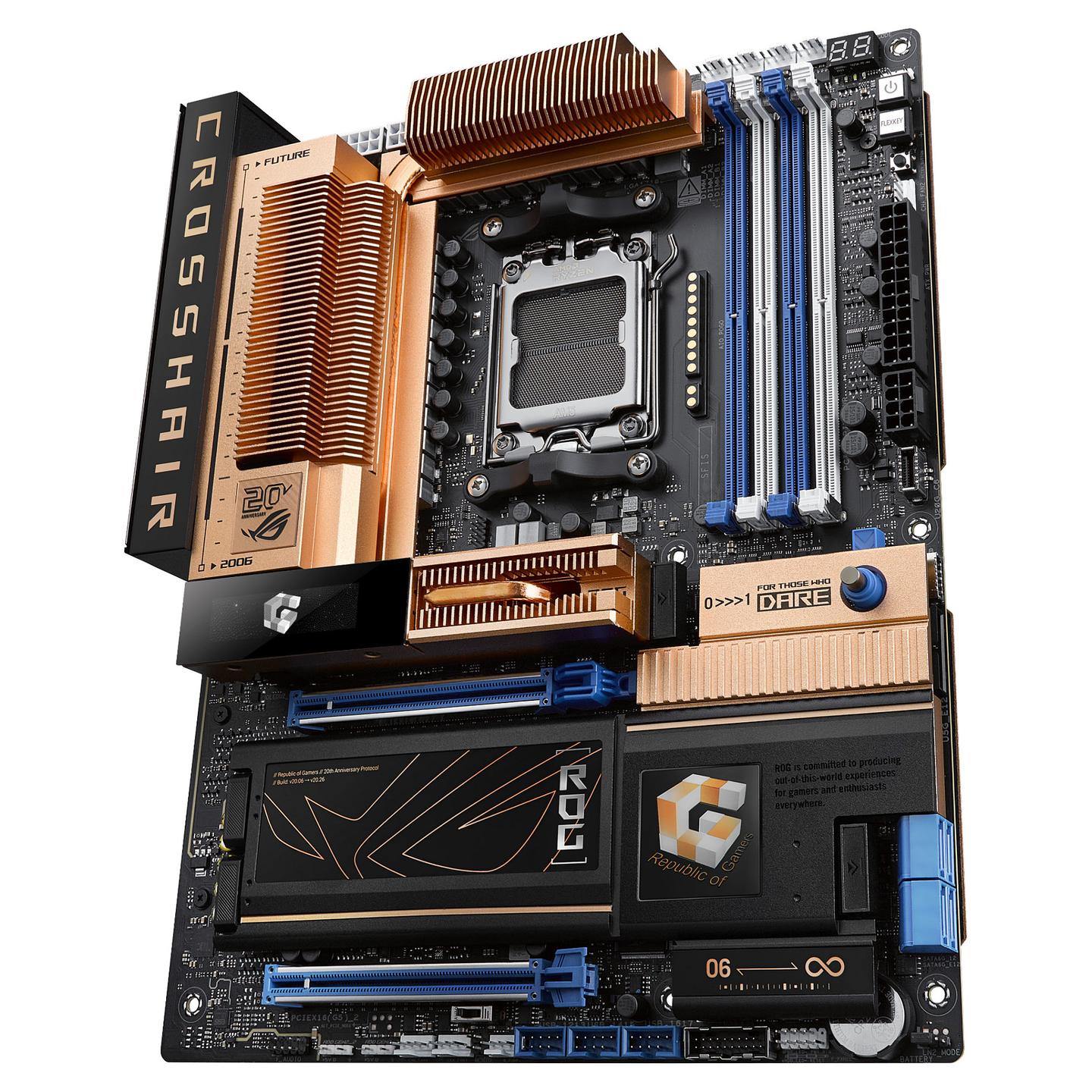 Pllakë Amë ASUS ROG CROSSHAIR 2006 / AMD AM5 / DDR5 / ATX / Wi-Fi 7 / 5GbE LAN - 4