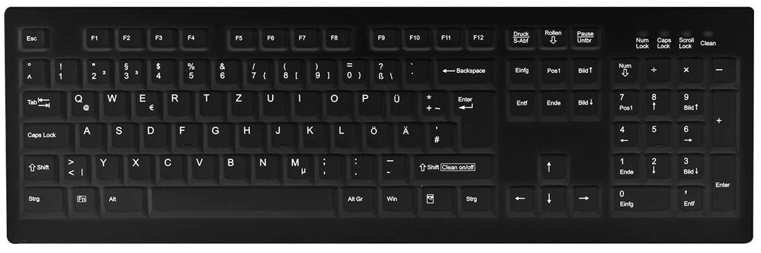 Tastierë me kabllo Cherry AK-C8100F-U1-B/US – Zezë - 1