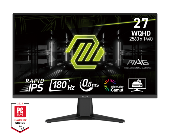 Monitor Gaming MSI MAG 275QF / 27" / WQHD Rapid IPS / 180Hz / 0.5ms / 2x HDMI + DisplayPort - Zezë