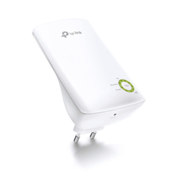 TP-Link TL-WA850RE, Wi-Fi Range Extender, N300, Wi-Fi 4, 300Mbps, 2.4GHz, 10/100Mbps Ethernet, Tether – E Bardhë
