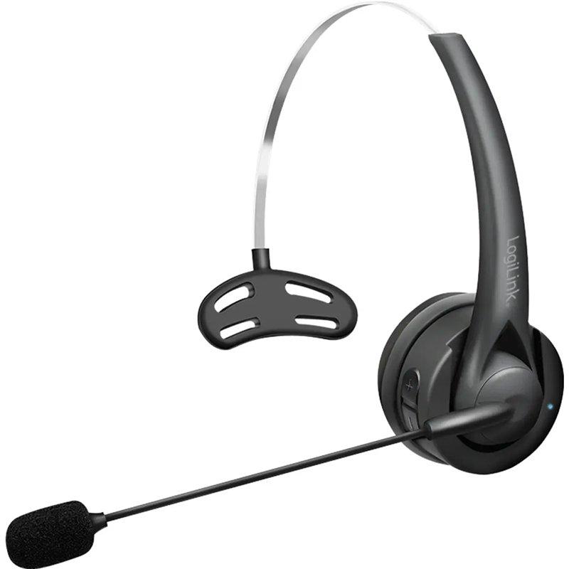 Kufje pa kabllo LogiLink BT0075 / Mono / Bluetooth 6.0 / USB-C / 10 m / 30 mm - Zezë