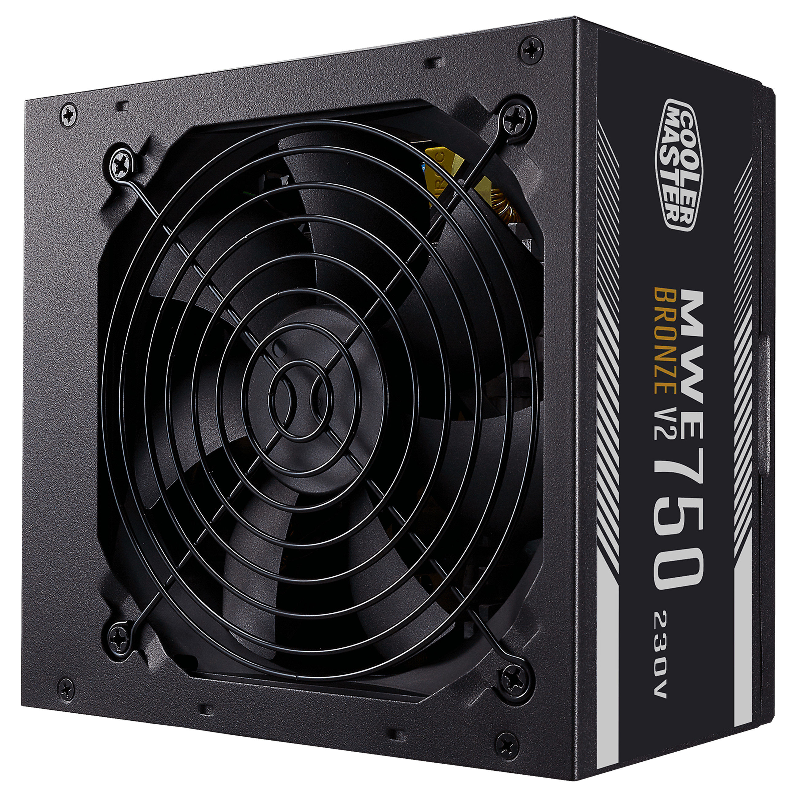 Furnizues Energjie Cooler Master MWE Bronze 230V V2 / 750W / ATX / 80 PLUS Bronze / Non-Modular - Zezë - 1