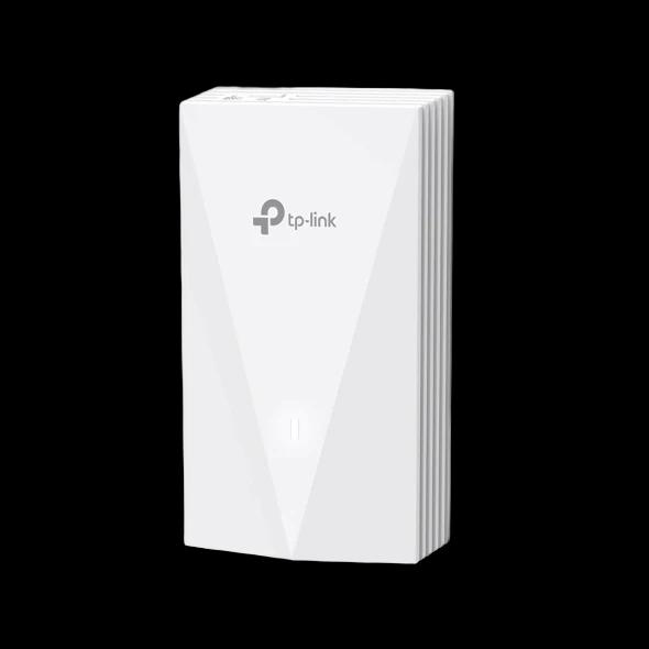 Access Point TP-Link EAP655-Wall, Wi-Fi 6, AX3000, 2976Mbps, 1x Gigabit Uplink, 3x Gigabit Downlink, PoE, Omada SDN - Bardhë