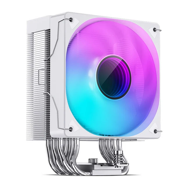 Ftohës për Procesor Jonsbo CR-1000 V2 PRO RGB / 220W TDP / 6×6mm Heatpipe / 120mm PWM Fan / RGB / AM4/AM5 / LGA1151/1200/1700 – Bardhë
