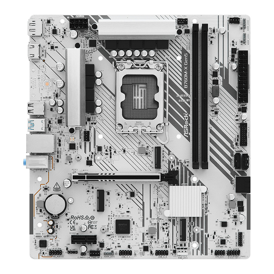 Pllakë Amë Intel ASROCK B760M-X GEN5 Intel S1700 / DDR5 / HDMI+DP - 2