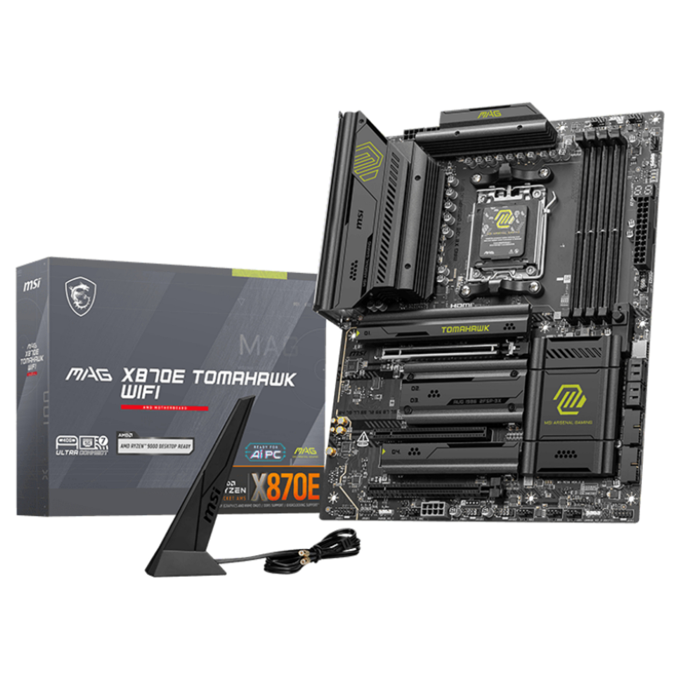 Pllakë Amë MSI MAG X870E TOMAHAWK WIFI / AMD AM5 / X870E / DDR5 / ATX / Wi-Fi 7 / 5GbE LAN