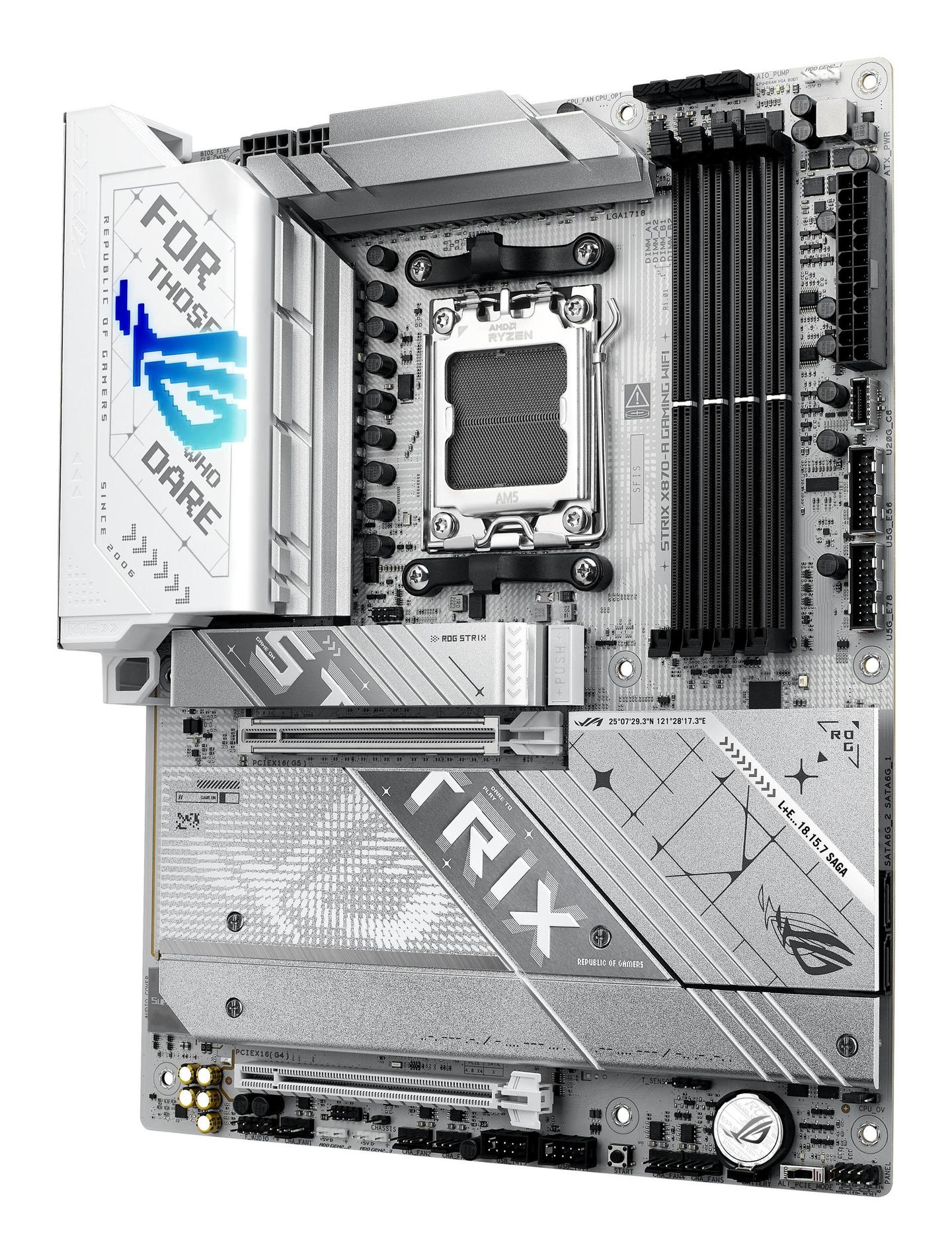 Pllakë Amë ASUS ROG STRIX X870-A Gaming WIFI / AMD X870 / AM5 / ATX / DDR5 / PCIe 5.0 / Wi-Fi 7 - 2