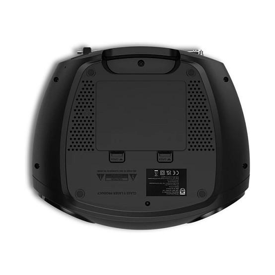 CD Player portativ Philips TAZ2000B/10, 3 W RMS, Përforcim dinamik i basit, Ekran LCD me ndriçim të bardhë, Antenë e jashtme - Zezë, Argjend - 6