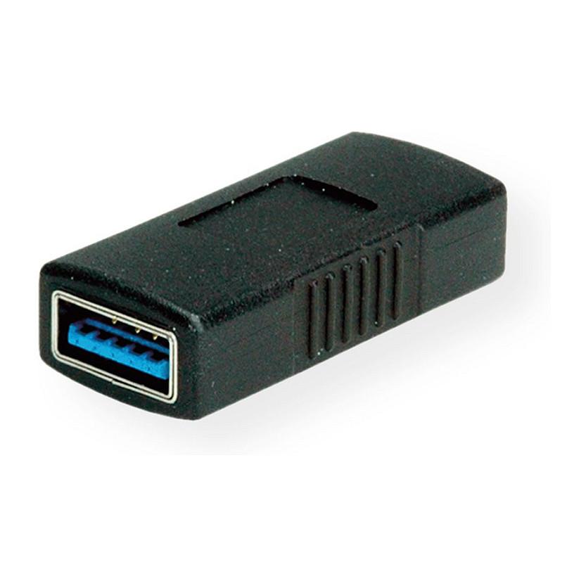Adapter VALUE 12.99.2997, USB 3.2 Gen 1, USB-A Femër në USB-A Femër, 5 Gbps - Zezë