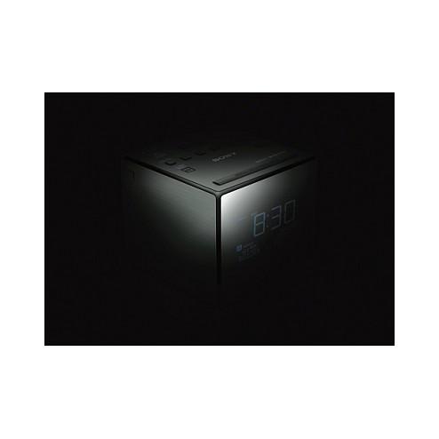 Radio me orë Sony XDR-C1DBP, DAB, DAB+, FM, Tuner digjital, Ekran LCD me ndriçim të bardhë, Bateri CR2032 - zezë, argjend - 2