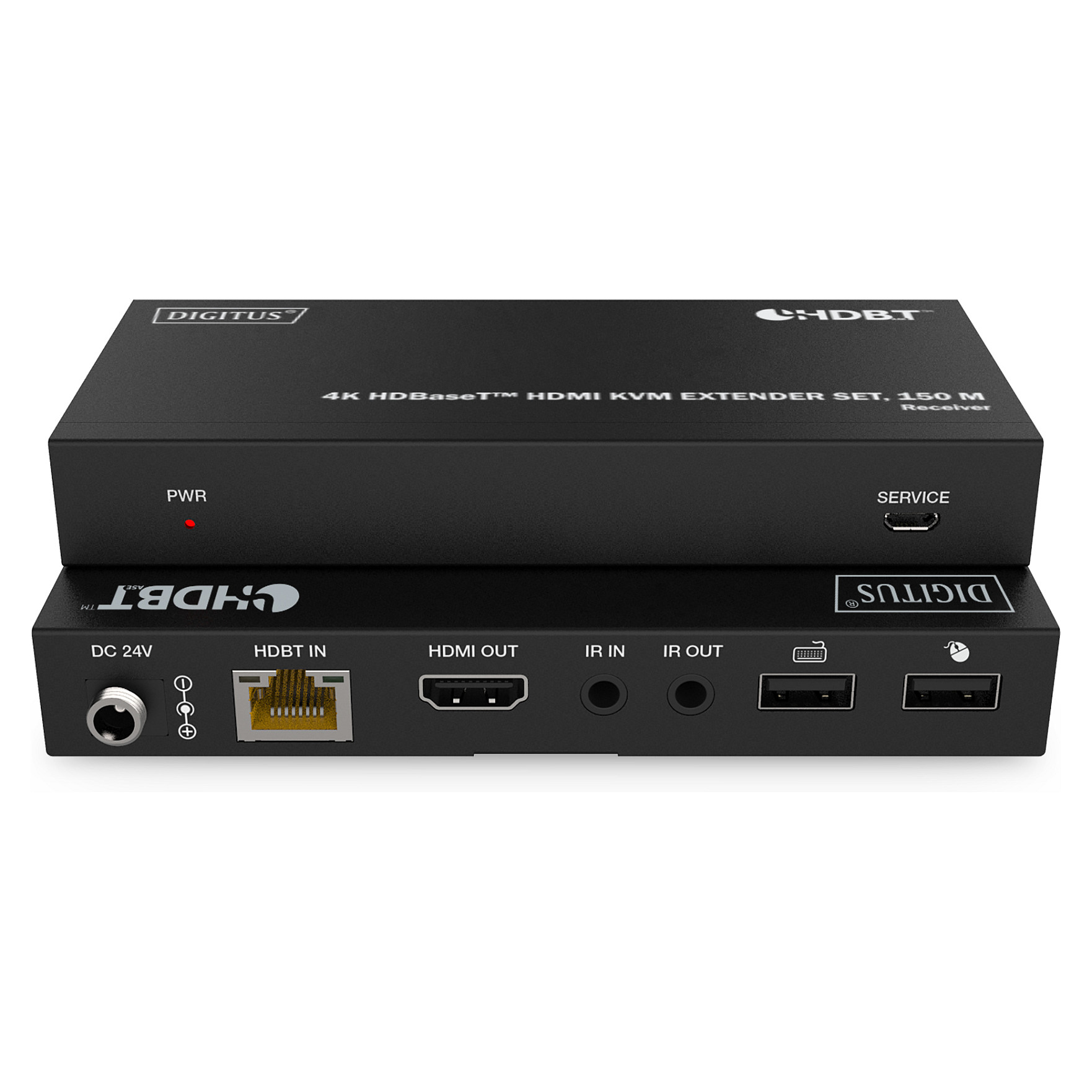 Kabllo HDMI DIGITUS 4K HDBaseT HDMI KVM Extender Set USB 1.1 150m / për transmetim profesional AV me kontroll KVM - 3