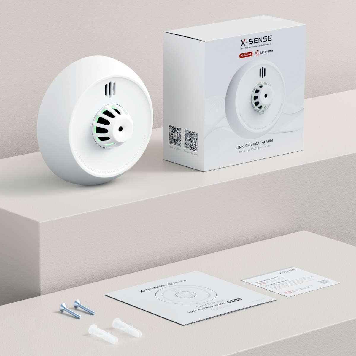 Detektues Termik X-Sense XH02-M / ZASXS00128WEU / NTC Thermistor / Class A1 / 54-65°C / 85dB / RF 868MHz – Bardhë - 2
