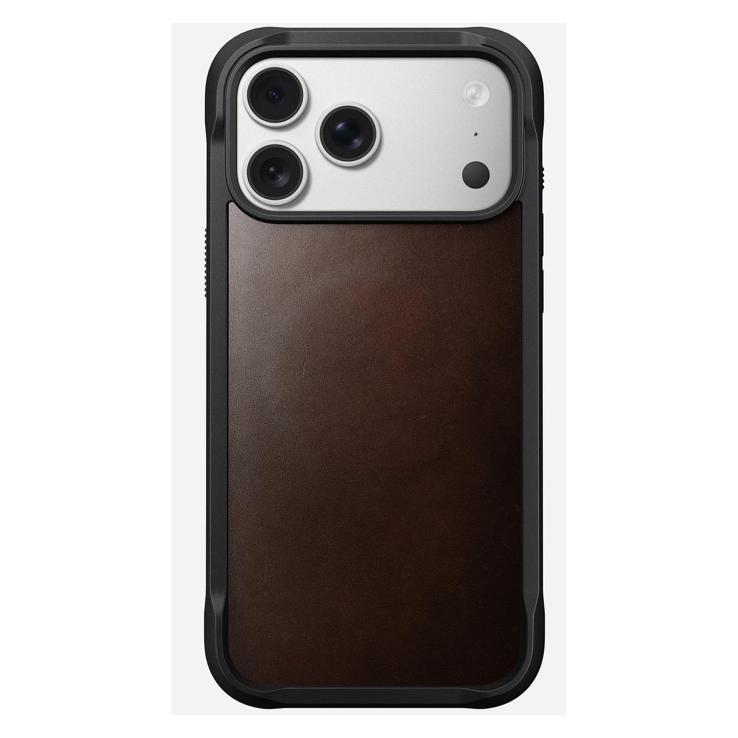 Aksesorë për telefon Nomad / Rugged Leather Case / Apple iPhone 17 Pro Max - Kafe