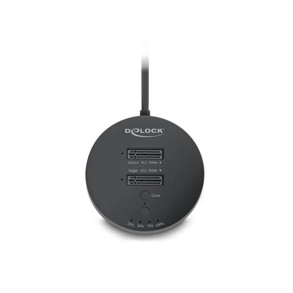 Docking Station DeLOCK 64364 / 2x M.2 NVMe / USB-C 20Gbps / Klonim – Zezë