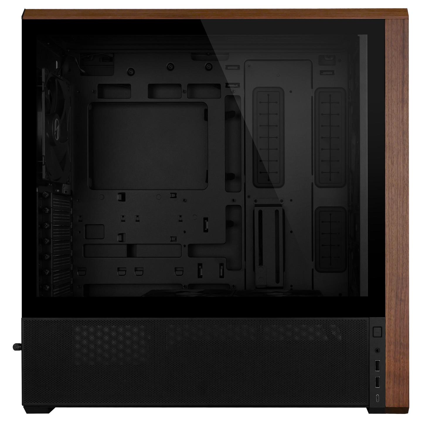 Kasë PC Lian Li LANCOOL 217 / Midi Tower / E-ATX / 2x 170mm + 1x 140mm Fan / Tempered Glass - Zezë - 5