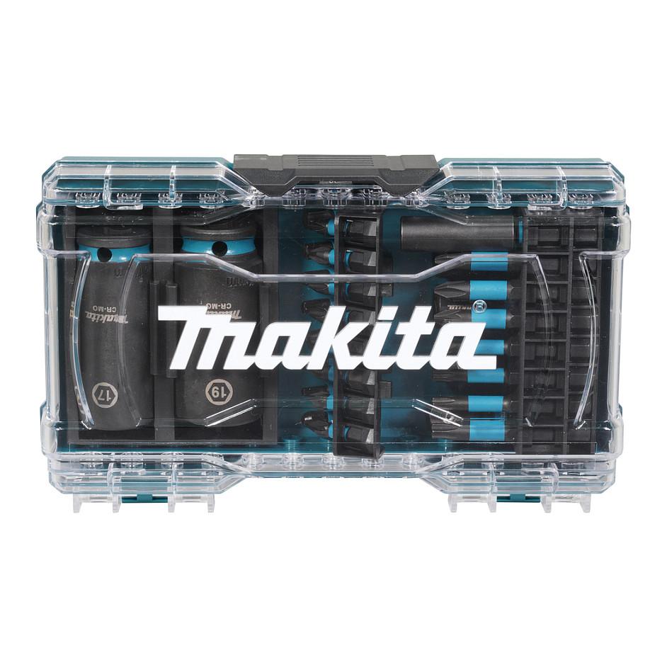 Set Morsash dhe Maja për Vidator Makita E-22903 Impact Black, 30 Pjesë, 1/4", Kuti Plastike - Zezë - 2
